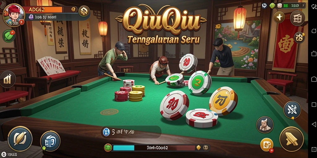 Tangkapan layar gameplay ADG62 yang menunjukkan aksi QiuQiu.