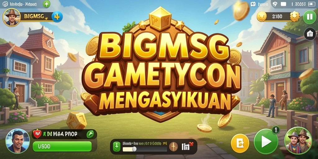 Tampilan gameplay <strong>BIGMSG</strong> yang memukau dan dinamis.
