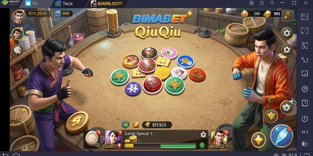 Tampak menakjubkan dari gameplay QiuQiu di BIMABET.