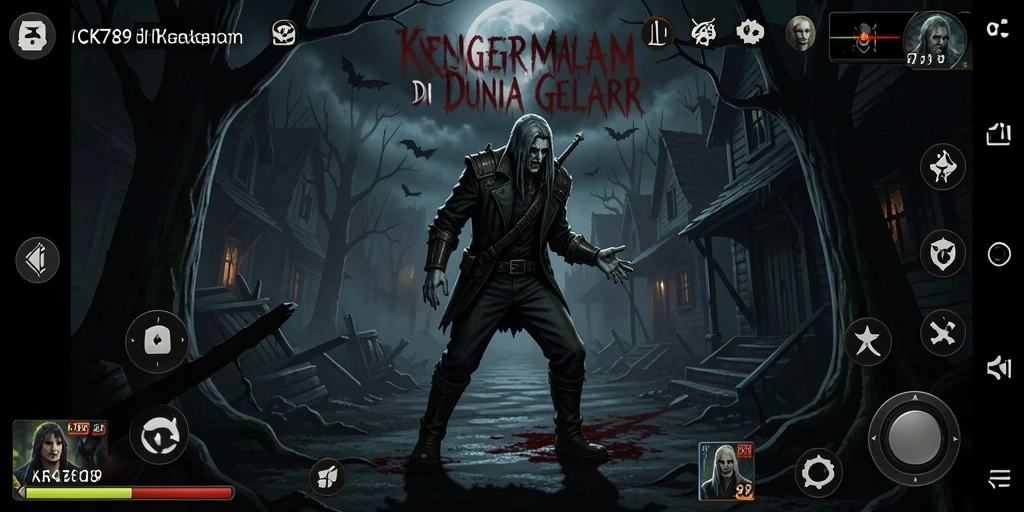 Screenshot gameplay CK789 menampilkan suasana mencekam yang menakutkan.