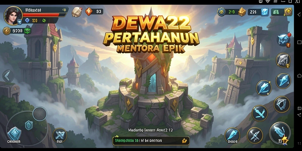 Tampilan gameplay DEWA22 menampilkan strategi Tower Defense yang menegangkan.