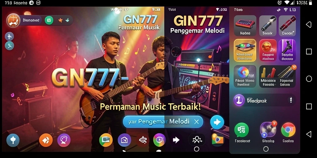 Tampilan gameplay GN777 yang menakjubkan dengan nuansa musik yang menarik.