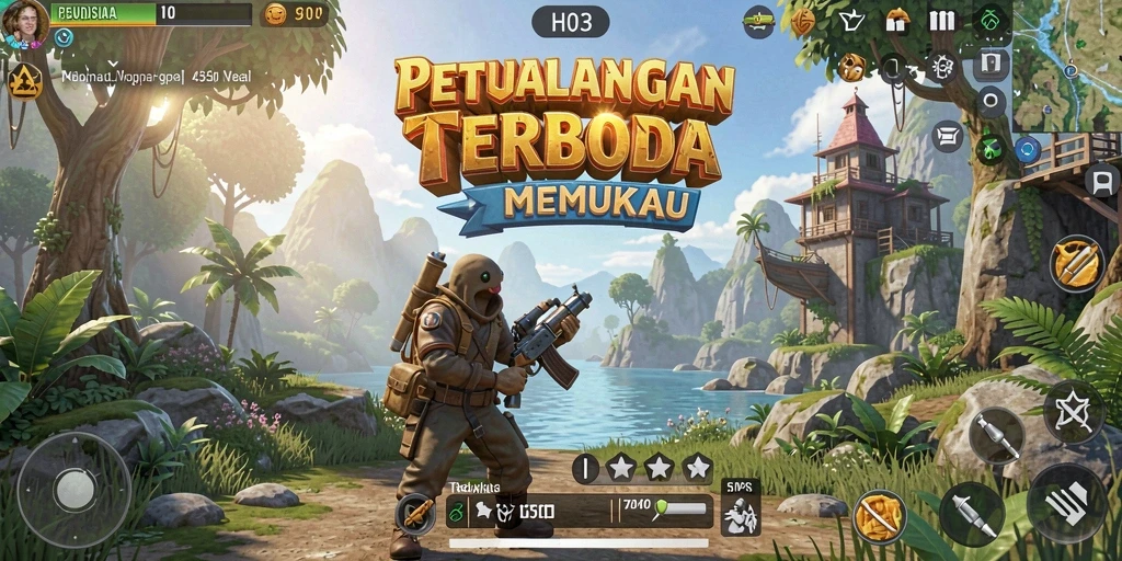 Gameplay H03 menampilkan dunia terbuka yang luas dan interaktif.