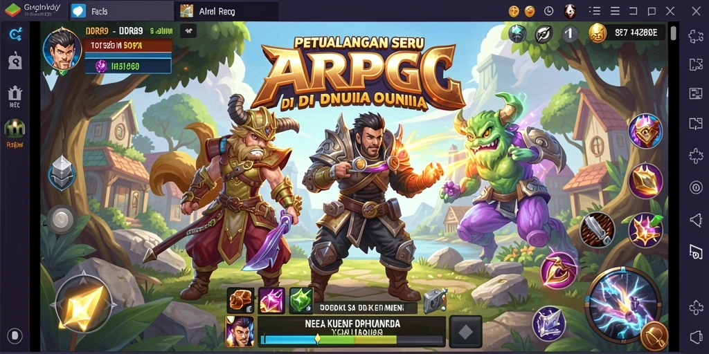 Tampilan menarik dari gameplay ARPG IDR89 yang penuh aksi.