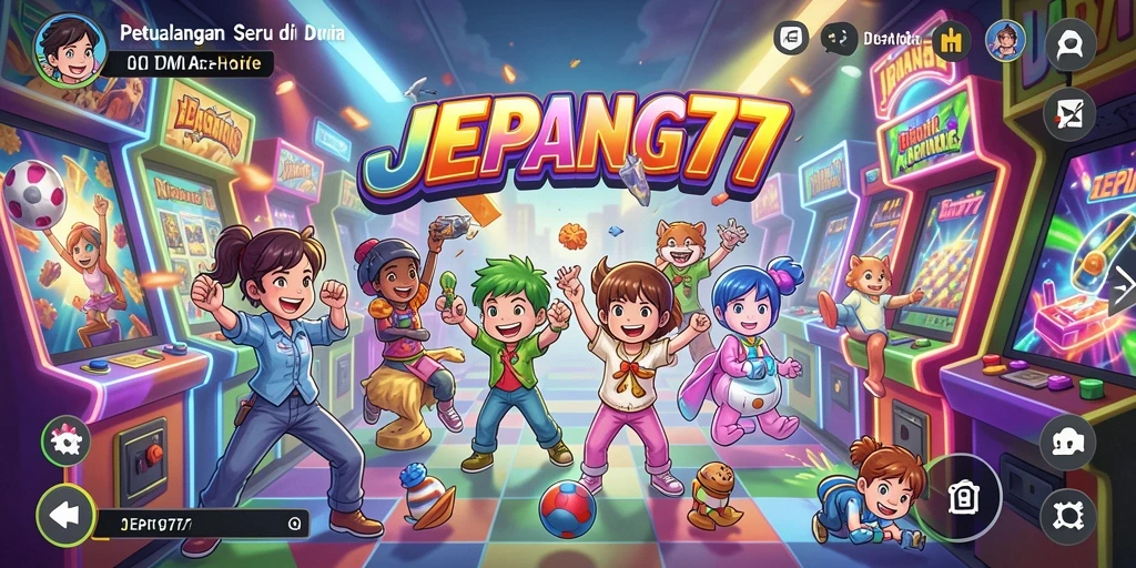 Gameplay seru JEPANG77 dengan karakter yang menarik.