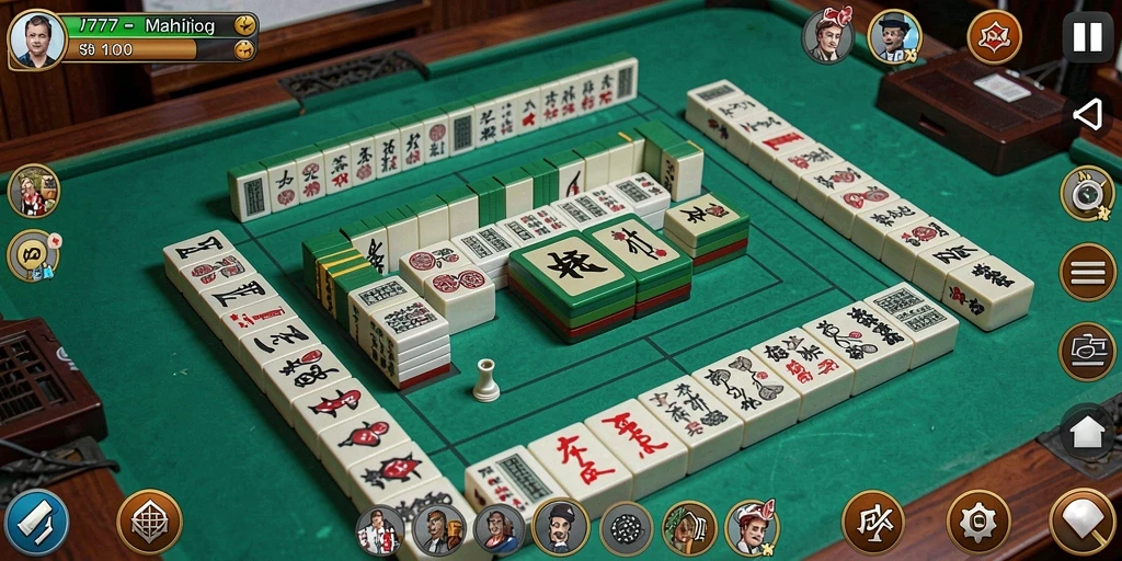 Screenshot gameplay L777 menampilkan keseruan permainan Mahjong.