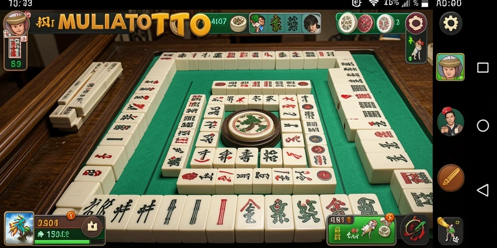 Tampilan gameplay MULIATOTO yang seru dan menantang di dunia Mahjong.