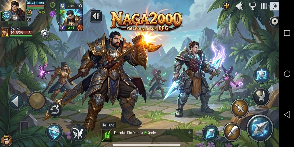 Tampilan gameplay NAGA2000 yang seru dan mendebarkan.