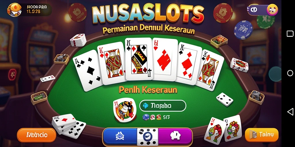 Tampilan gameplay seru dari NUSASLOTS dengan berbagai mode Domino.