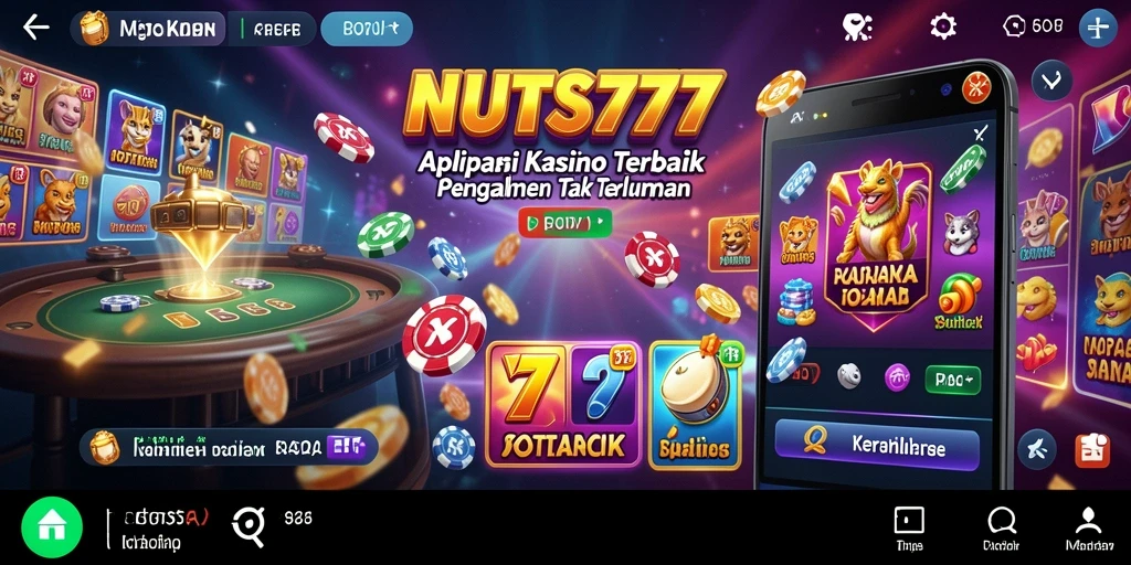 Tampilan menarik dari gameplay NUTS777 yang mengesankan.