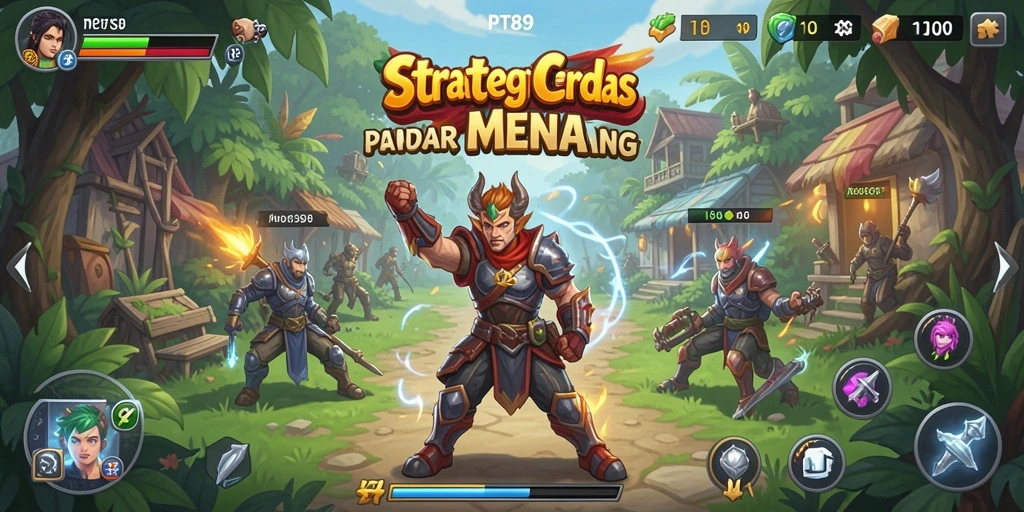 Tampilan gameplay PT89 dengan strategi yang mendebarkan dan visual yang menarik.