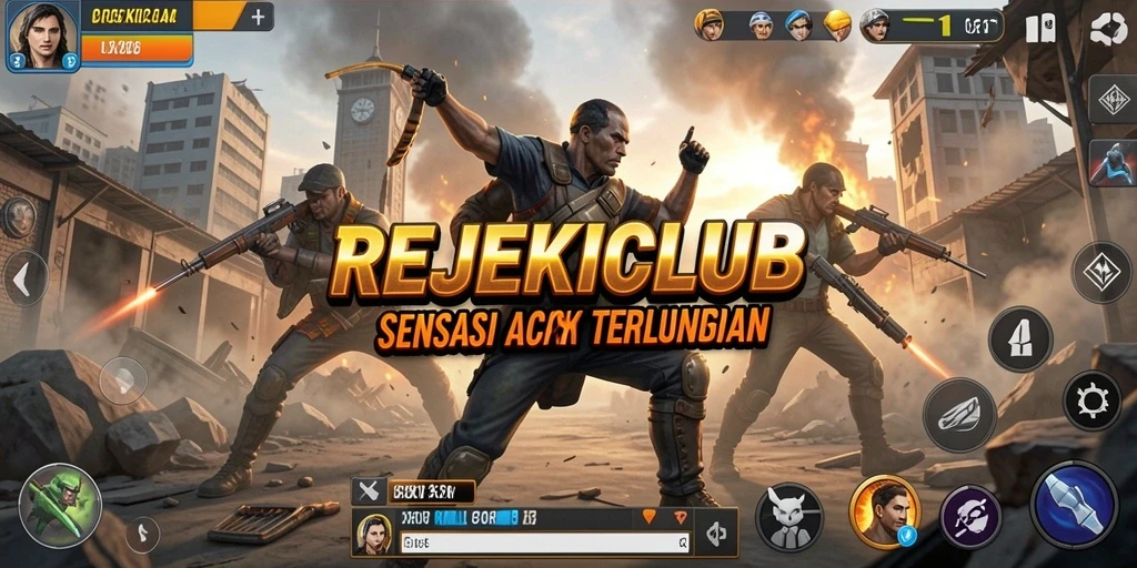 Tampilan gameplay REJEKICLUB dengan aksi seru dan mendebarkan.