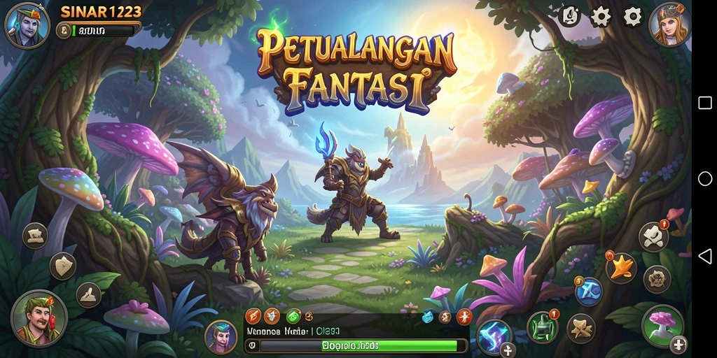 Tampilan gameplay SINAR123 dengan lingkungan petualangan yang menakjubkan.