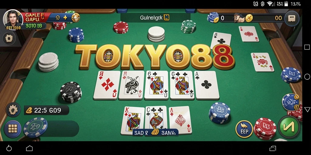 Screenshot gameplay TOKYO88 yang seru dan menantang.