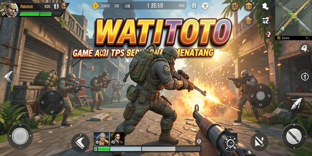 Screenshot gameplay seru dari WATITOTO di medan tempur.