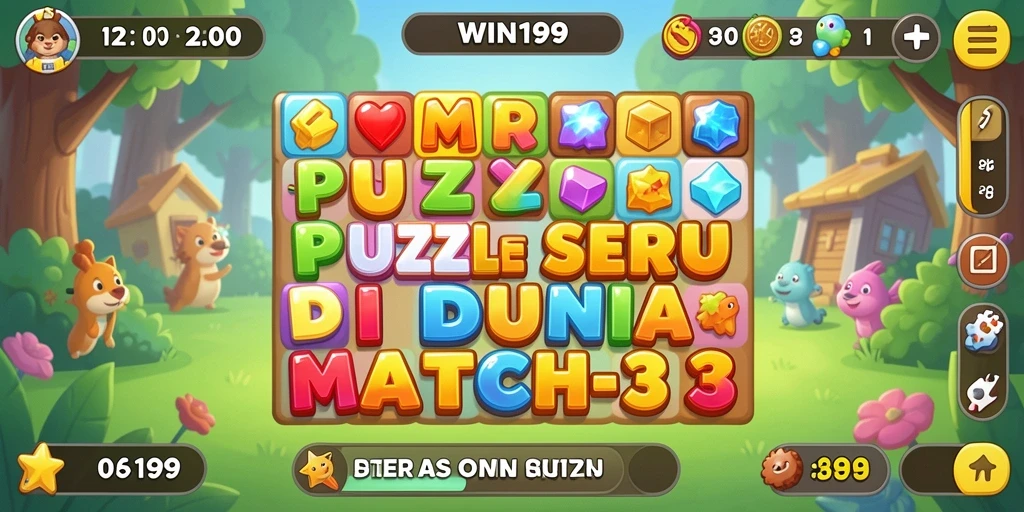 Tampilan gameplay menarik dari WIN199 dengan elemen warna-warni.